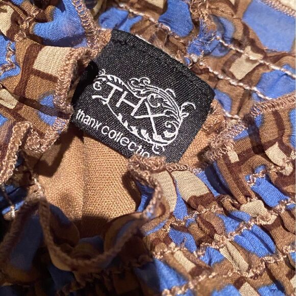 EUC THX Sleeveless Top wi/ Geometric Pattern - Picture 7 of 7